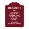 Signmission Designer Series-Resident And Guest Parking Only Violators Subject To Towing, 24" x 18", BU-1824-9898 A-DES-BU-1824-9898 - alternate 1